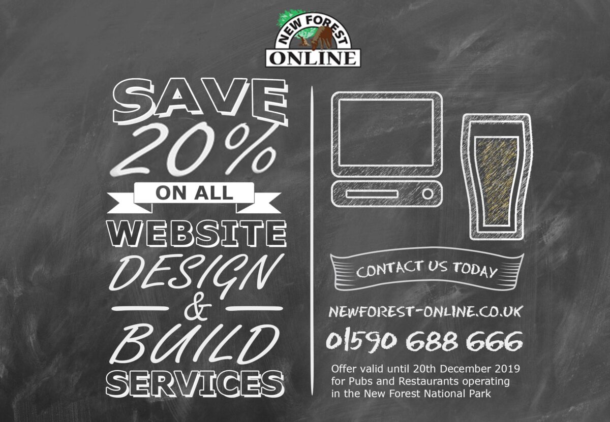 save 20% off website design services new forest online