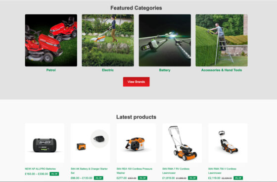 Garden Machinery Website