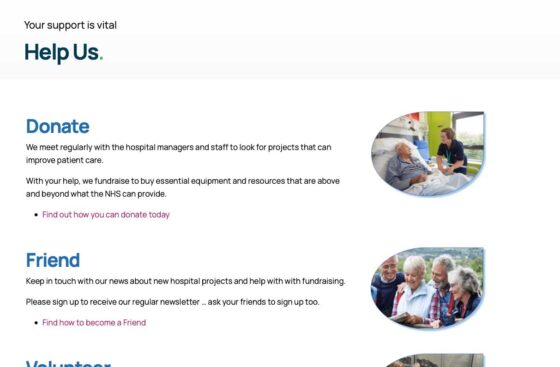 Hospital Friends Website
