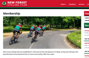 New Forest Cycling Club website